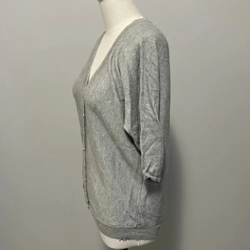 Banjo & Matilda Silk and Cashmere blend V  Neck button up Cardigan - Picture 3 of 9